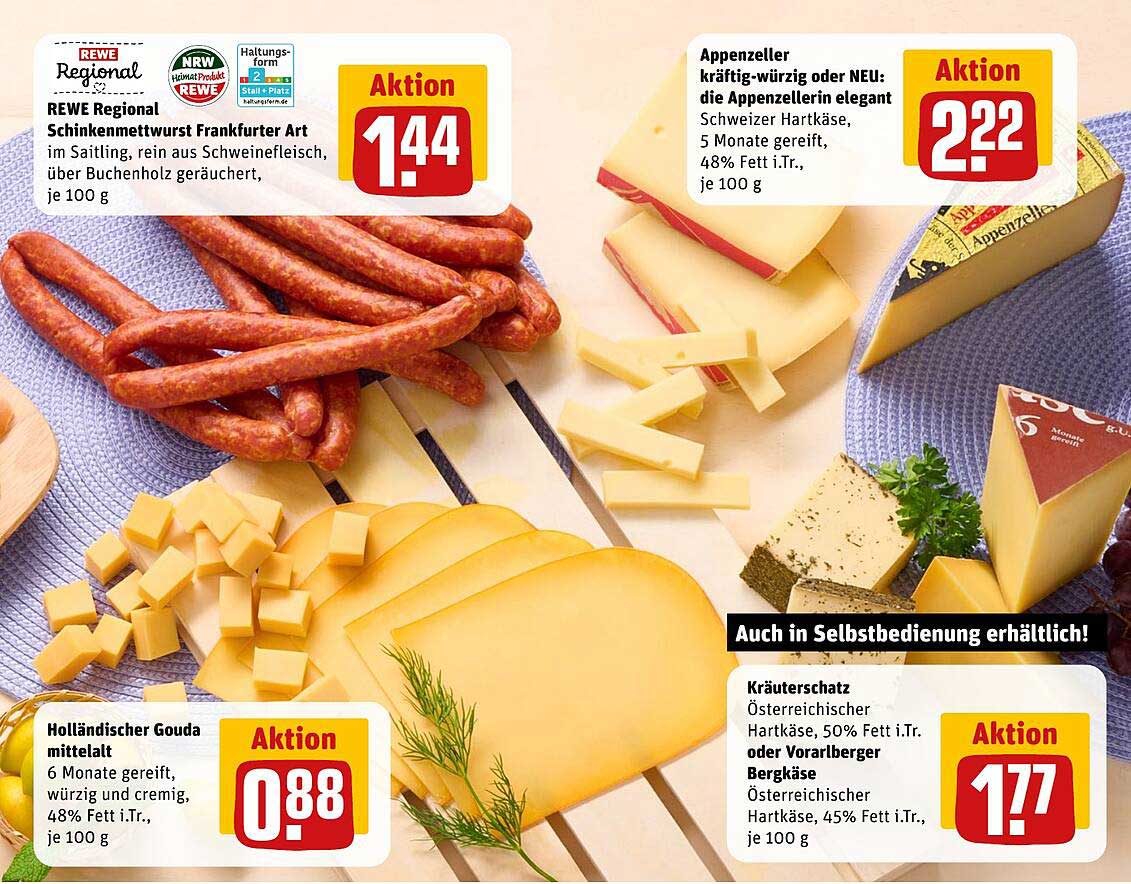 REWE Regional Schinkenmettwurst Frankfurter Art