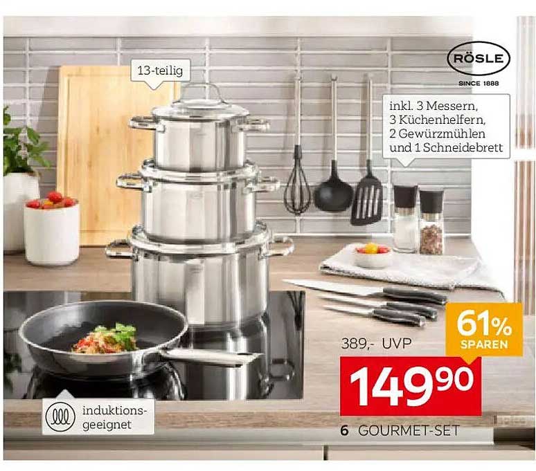 RÖSLE Gourmet-Set 13-teilig