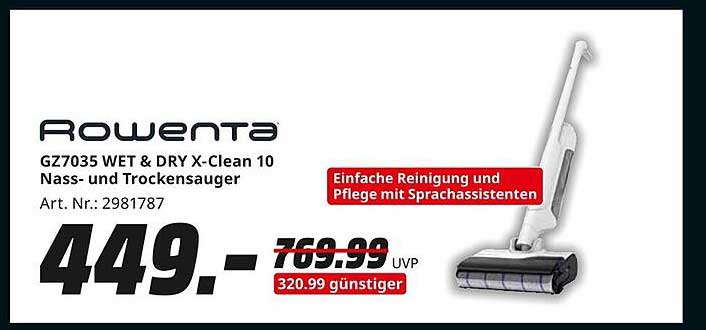 Rowenta GZ7035 WET & DRY X-Clean 10 Nass- und Trockenstaubsauger