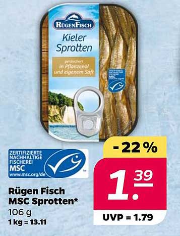 Rügen Fisch MSC Sprotten 106 g