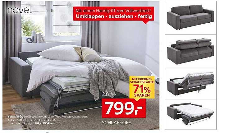 Schlafsofa -Stoffbezug, Metall-Lattenschw. Rücken nicht bezogen
