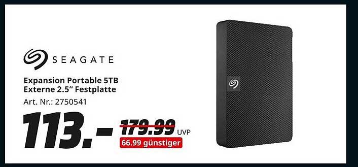Seagate Expansion Portable 5TB Externe 2.5" Festplatte
