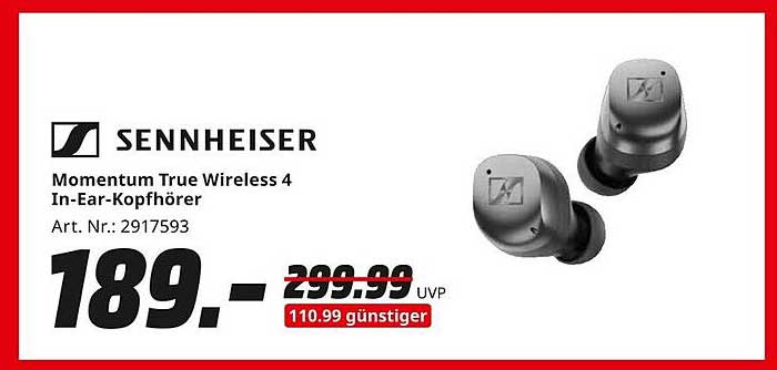 Sennheiser Momentum True Wireless 4 In-Ear-Kopfhörer
