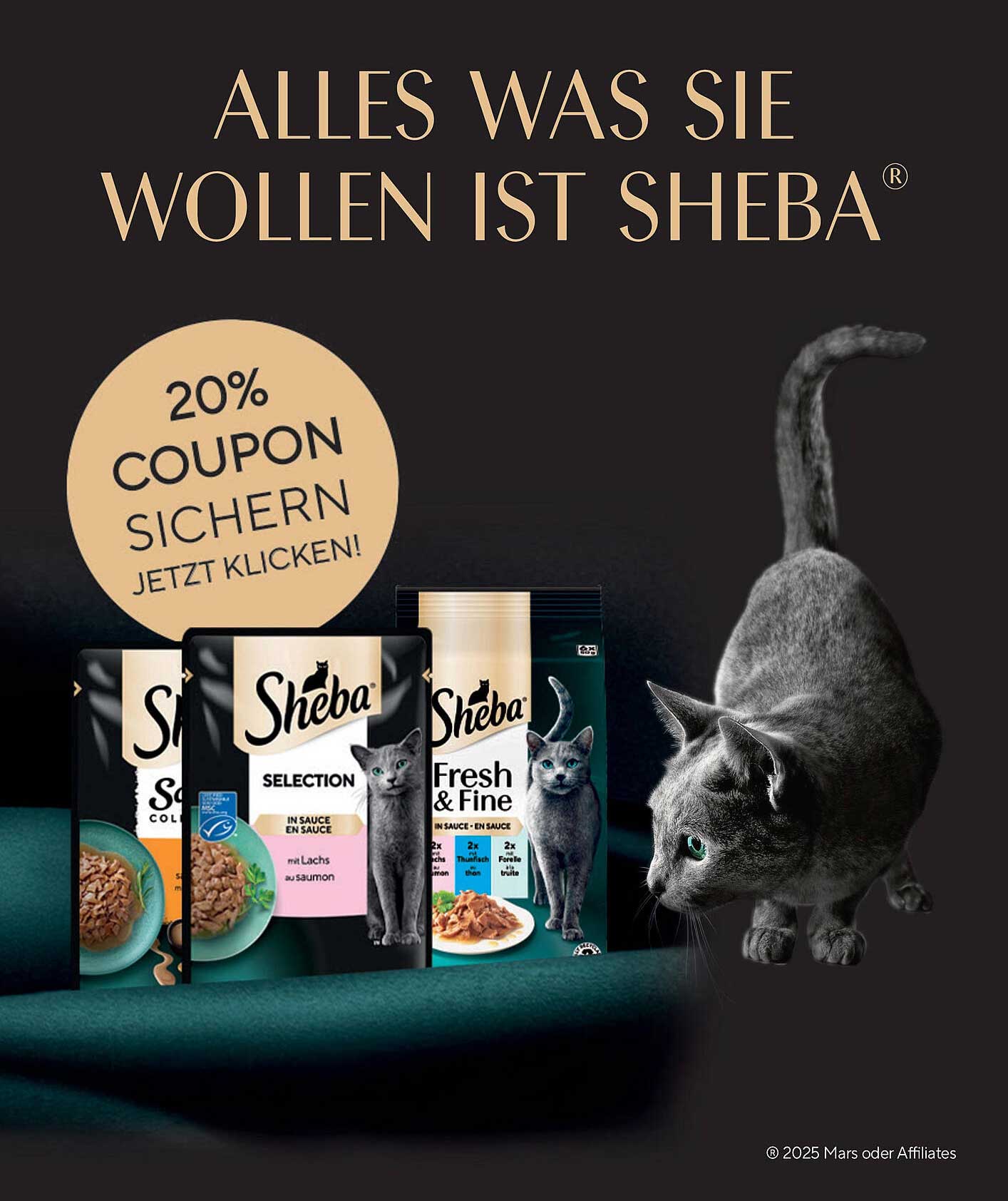 Sheba® - 20% Rabatt auf ausgewählte Produkte