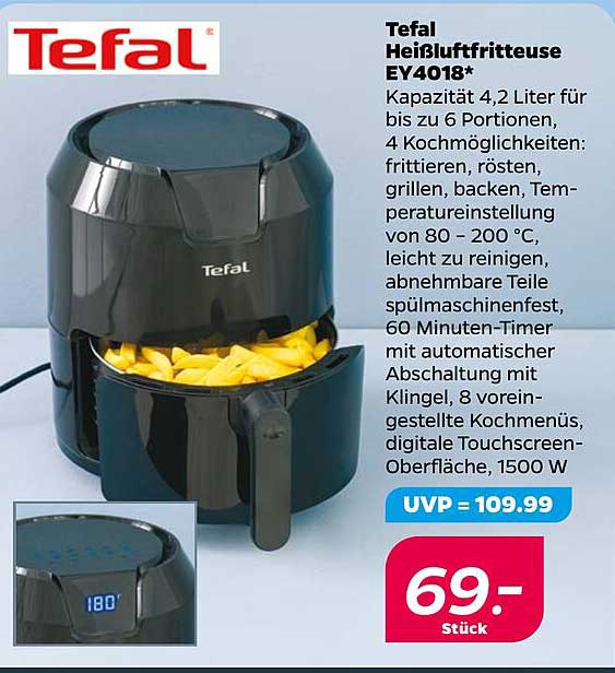 Tefal Heißluftfritteuse EY4018*