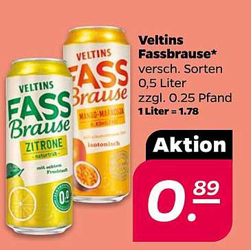 Veltins Fassbrause 0,5 Liter – Aktion