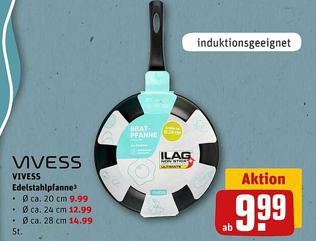 VIVESS Edelstahlpfanne – jetzt im Angebot!