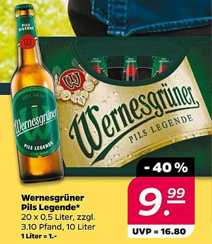 Wernersgrüner Pils Legende 20 x 0,5 Liter