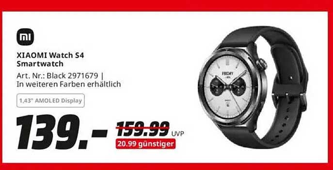 XIAOMI Watch S4 Smartwatch