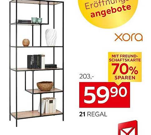 XORA Regal - Elegantes und funktionales Möbelstück