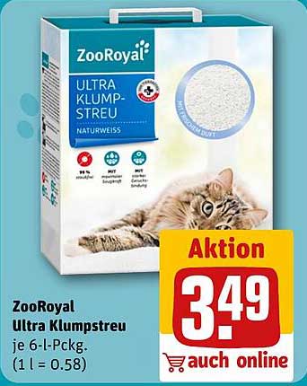 ZooRoyal Ultra Klumpstreu je 6-l-Pckg. (1 l = 0.58)