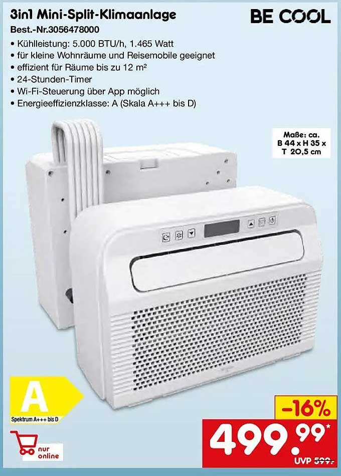 3in1 Mini-Split-Klimaanlage