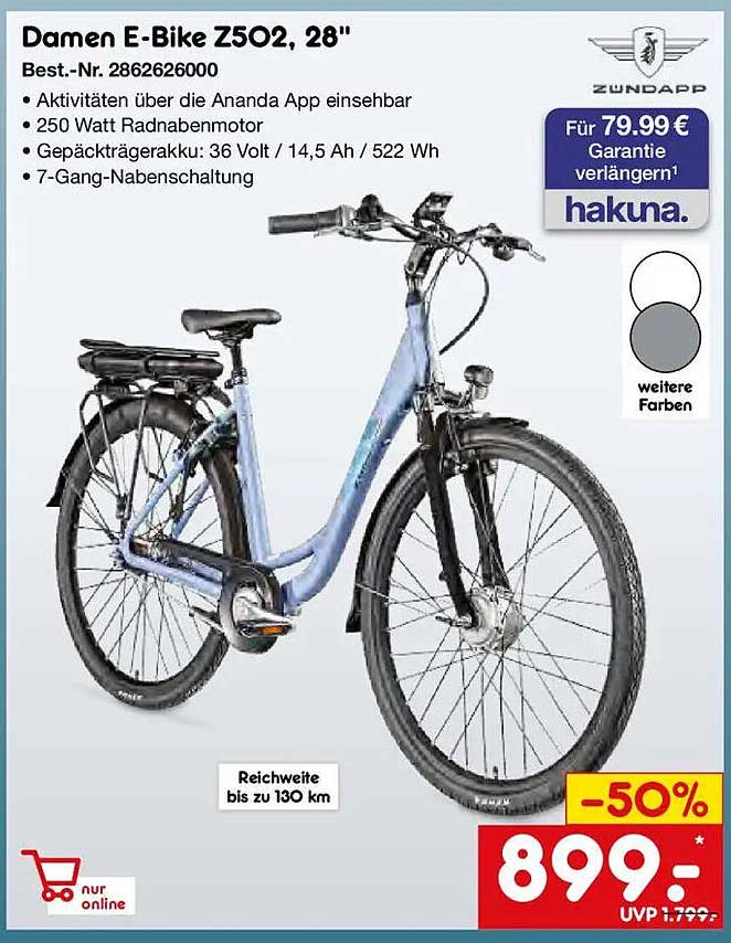 Damen E-Bike Z502, 28"