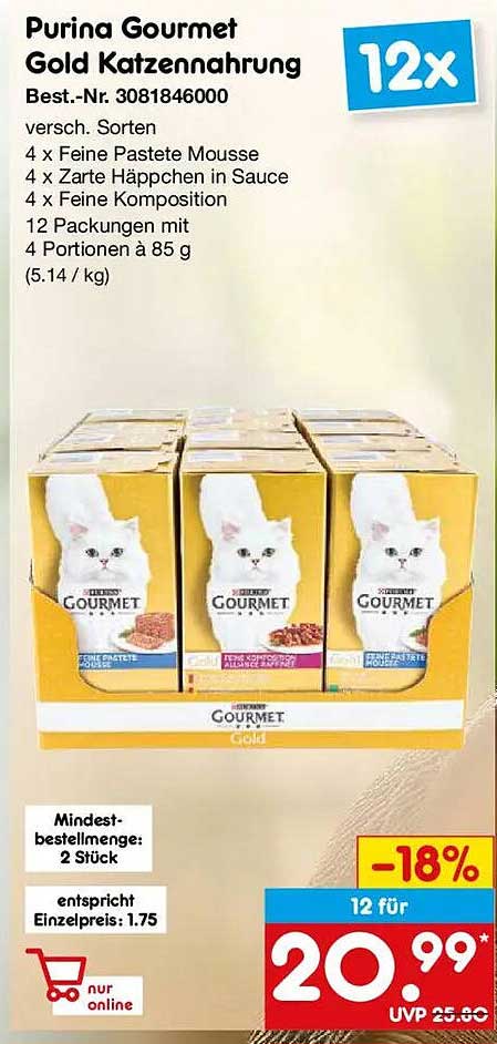 Purina Gourmet Gold Katzenmahlung