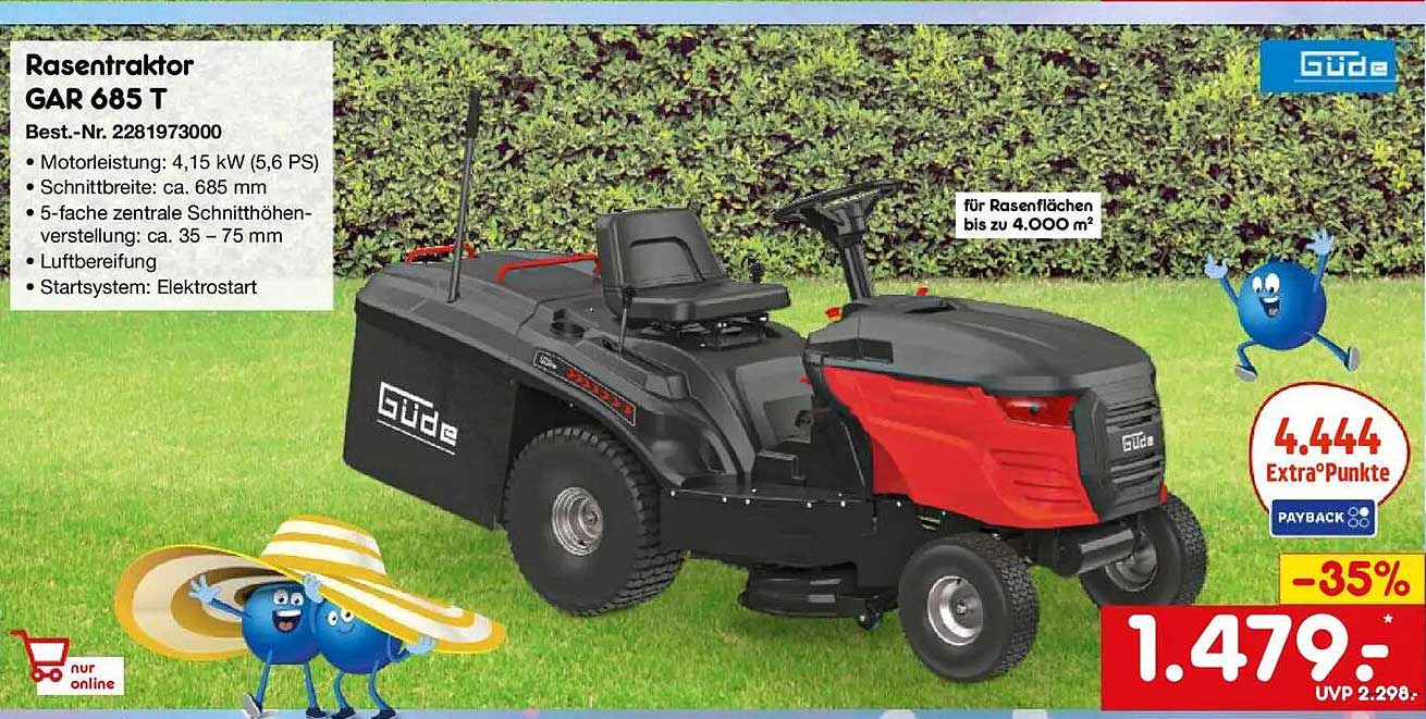 Rasentraktor GAR 685 T