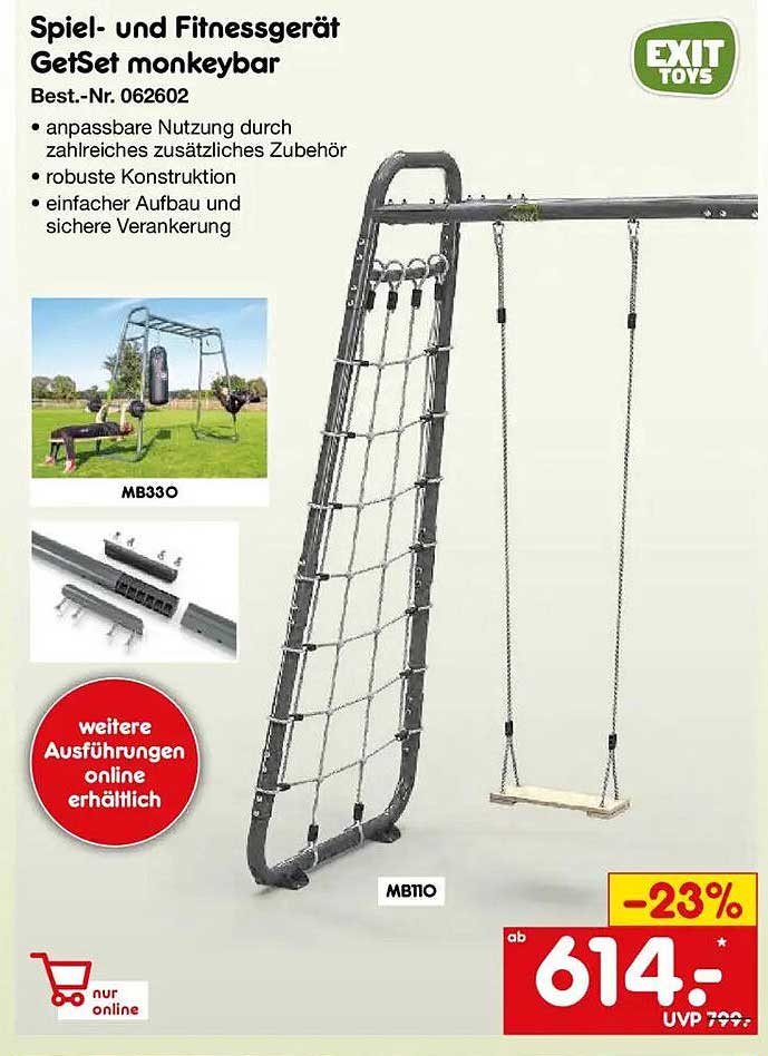 Spiel- und Fitnessgerät GetSet monkeybar
