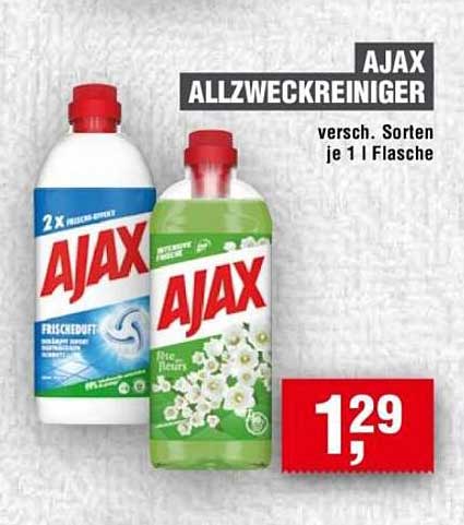 AJAX Allzweckreiniger - versch. Sorten je 1 l Flasche