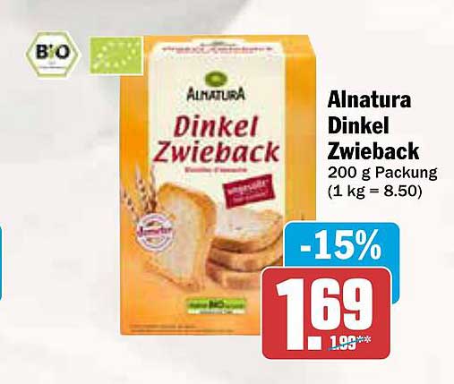 Alnatura Dinkel Zwieback 200 g