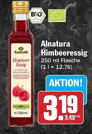 Alnatura Himbeeressig 250 ml Flasche