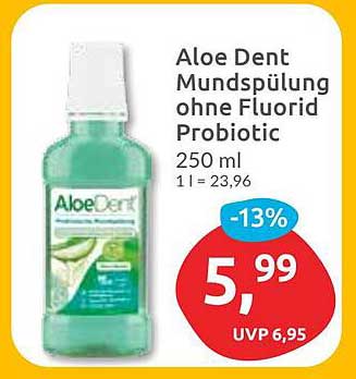 Aloe Dent Mundspülung ohne Fluorid Probiotic 250 ml