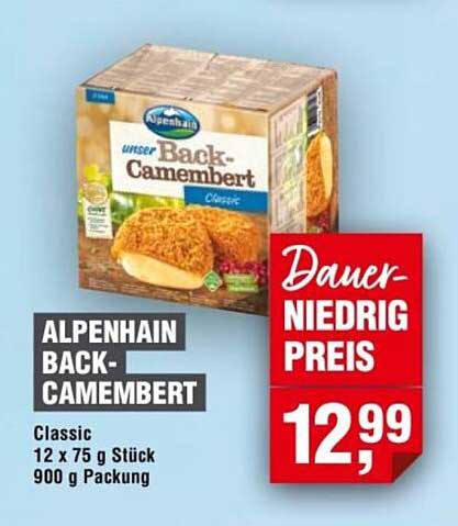 ALPENHAIN BACK-CAMEMBERT Classic 12 x 75 g Stück
