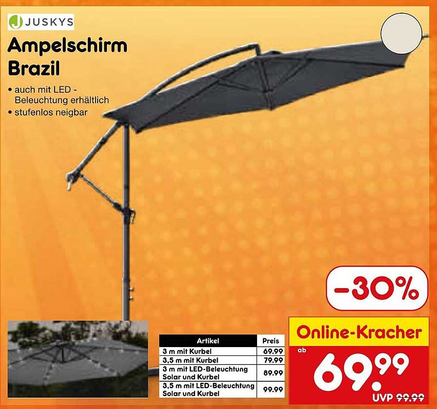 Ampelschirm Brazil – Online-Kracher