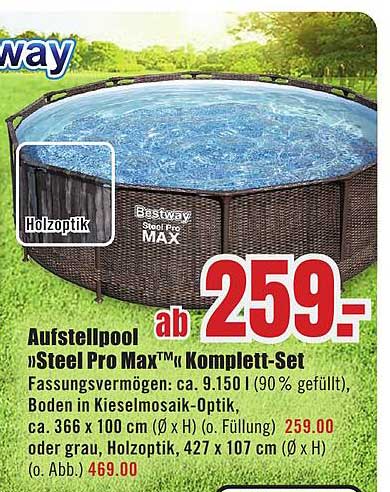 Aufstellpool "Steel Pro Max™" Komplett-Set