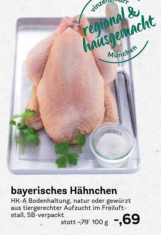 bayerisches Hänchen HK-A Bodenhaltung, natur oder gewürzt