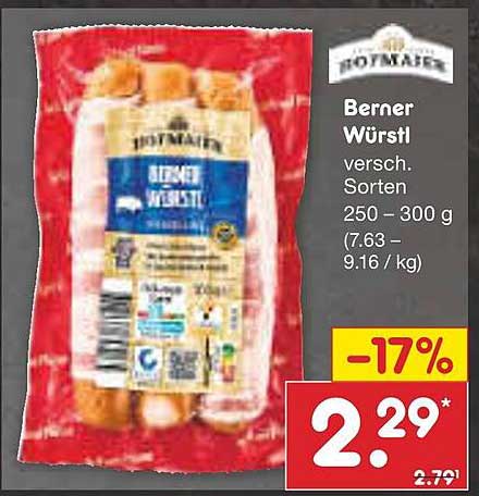 Berner Würstl, verschiedene Sorten 250 – 300 g