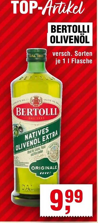 BERTOLLI OLIVENÖL - versch. Sorten je 1 l Flasche