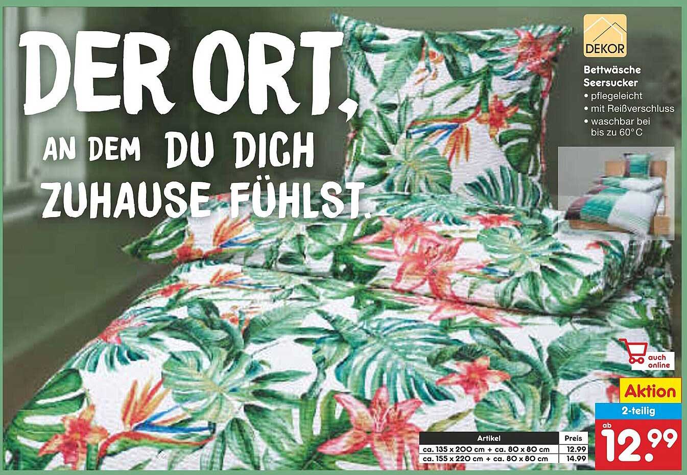 Bettwäsche Seersucker, 2-teilig