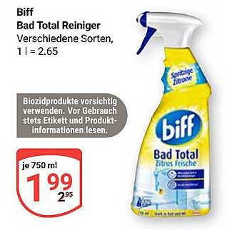 Biff Bad Total Reiniger - Verschiedene Sorten, 750 ml