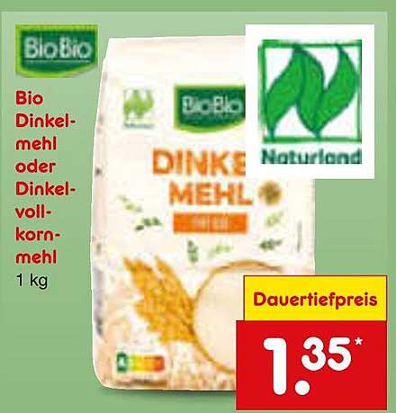 Bio Dinkelmehl oder Dinkelvollkornmehl 1 kg