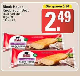 Block House Knoblauch Brot 250g