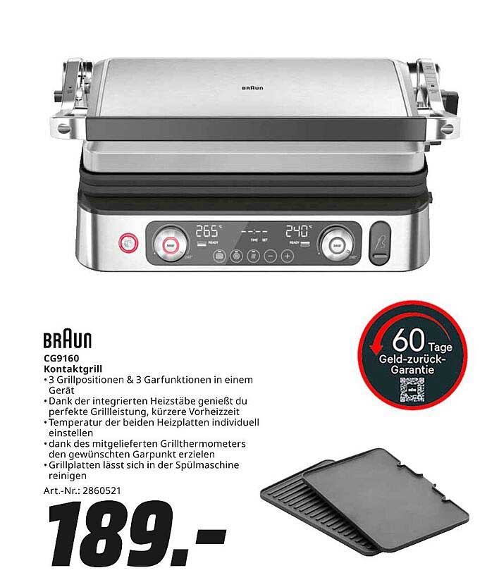 BRAUN CG9160 Kontaktgrill