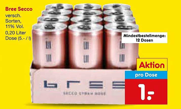Bree Secco 0,20 Liter Dose (versch. Sorten, 11% Vol.)