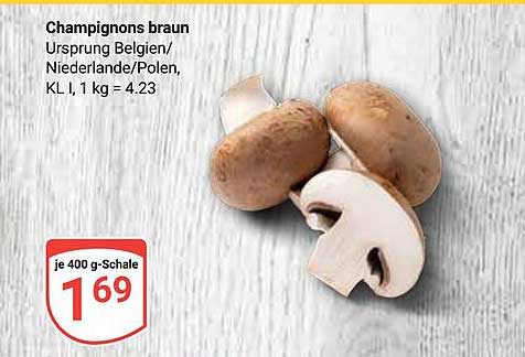 Champignons braun, 400 g-Schale