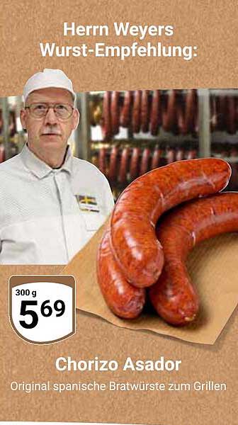 Chorizo Asador - Original spanische Bratwürste zum Grillen