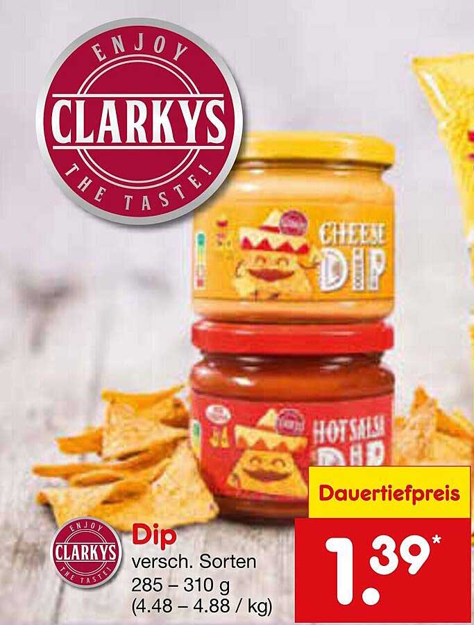Clarkys Dip verschiedene Sorten 285 – 310 g