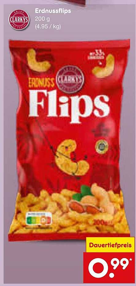 Clarky's Erdnussflips 200 g