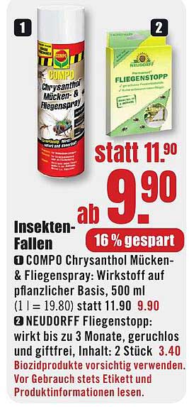 COMPO Chrysanthemum Mücken- & Fliegenspray 500 ml