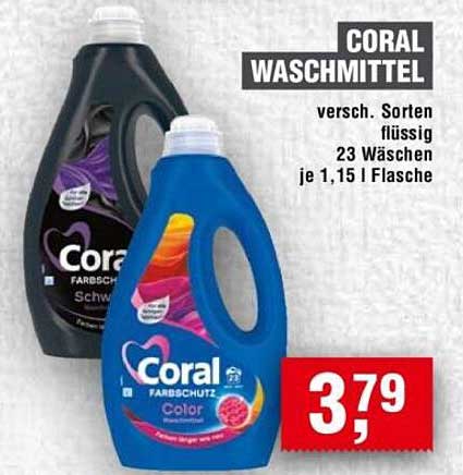 CORAL WASCHMITTEL - verschieden Sorten flüssig