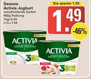 Danone Activia Joghurt verschiedene Sorten 460g