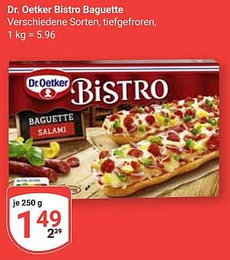 Dr. Oetker Bistro Baguette - Salami