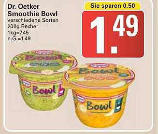 Dr. Oetker Smoothie Bowl verschiedene Sorten 200g Becher