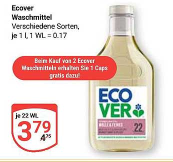 Ecover Waschmittel – Verschiedene Sorten, jetzt im Angebot!