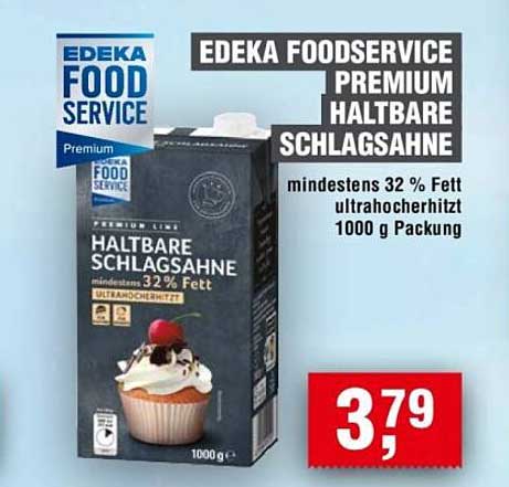 EDEKA Foodservice Premium Haltbare Schlagsahne 1000 g