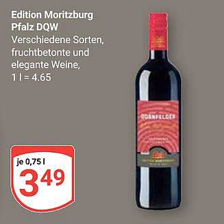 Edition Moritzburg Pfalz DQW - Verschiedene Sorten, fruchtbetonte und elegante Weine