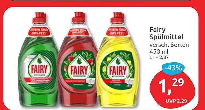 Fairy Spülmittel - verschiedene Sorten 450 ml