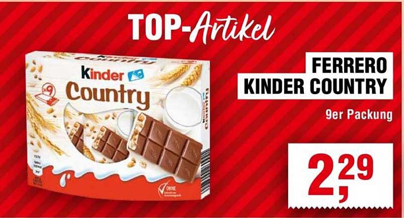 FERRERO KINDER COUNTRY 9er Packung